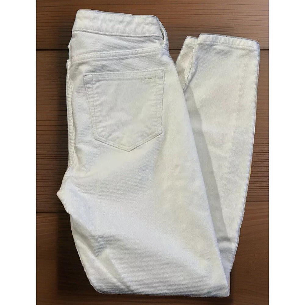 Vineyard Vines‎ Hi Rise Skinny stretch Corduroy Jeans Women's 27 White 🐳
